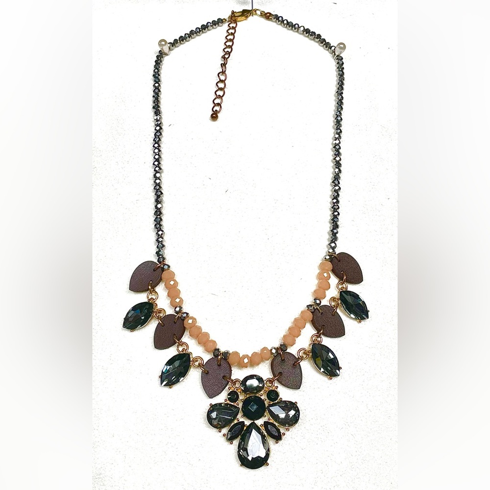 Beaded statement necklace